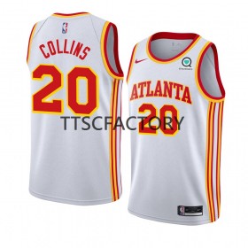 Maillot Basket Atlanta Hawks John Collins 20 Nike 2022-23 Association Edition Blanc Swingman - Homme